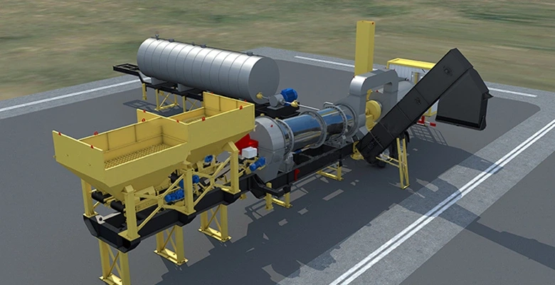 mobile asphalt mixing plant