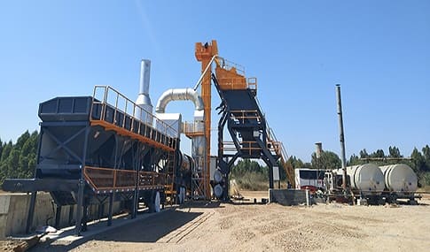 Mobile asphalt plant